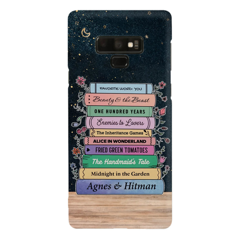 Custom Personalized Reading Book Phone Case For iPhone/ Samsung - Gift Idea For Reading Lover/ Birthday