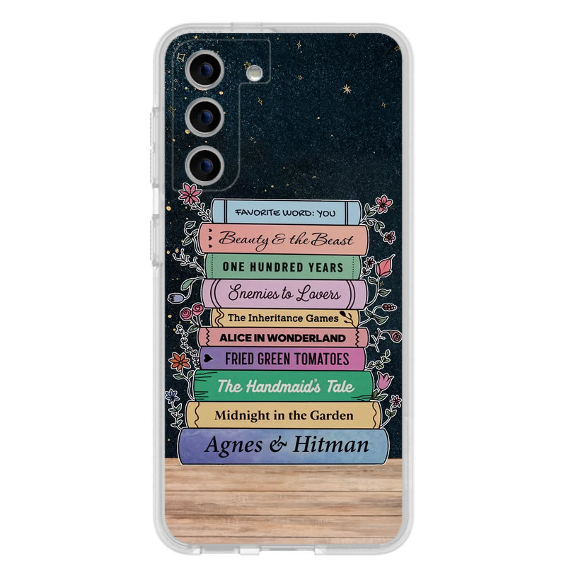 Custom Personalized Reading Book Phone Case For iPhone/ Samsung - Gift Idea For Reading Lover/ Birthday