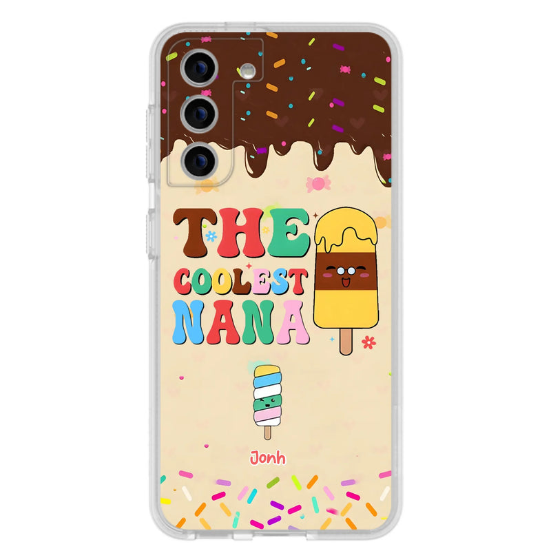 Custom Personalized The Coolest Nana Phone Case - Upto 10 Kids - Mother's Day Gift Idea for Grandma/ Mom - Case for iPhone/ Samsung