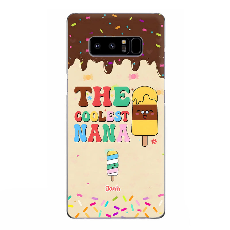 Custom Personalized The Coolest Nana Phone Case - Upto 10 Kids - Mother's Day Gift Idea for Grandma/ Mom - Case for iPhone/ Samsung