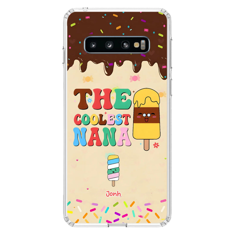 Custom Personalized The Coolest Nana Phone Case - Upto 10 Kids - Mother's Day Gift Idea for Grandma/ Mom - Case for iPhone/ Samsung