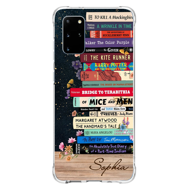 Custom Personalized Books Phone Case - Reading Book Lover Gift Idea - Case For iPhone/ Samsung