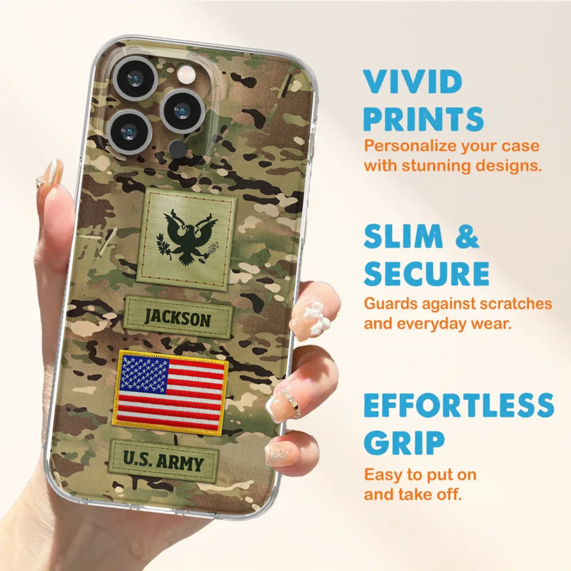 Custom Personalized Veteran Phone Case - Father's Day Gift for Veteran - Case For iPhone/Samsung