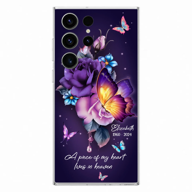 Custom Personalized Butterfly Memorial Phone Case - Memorial Gift Idea - Case for iPhone/Samsung