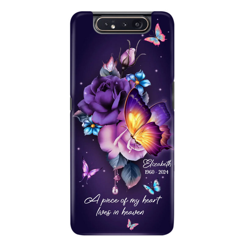 Custom Personalized Butterfly Memorial Phone Case - Memorial Gift Idea - Case for iPhone/Samsung