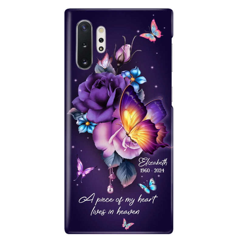 Custom Personalized Butterfly Memorial Phone Case - Memorial Gift Idea - Case for iPhone/Samsung