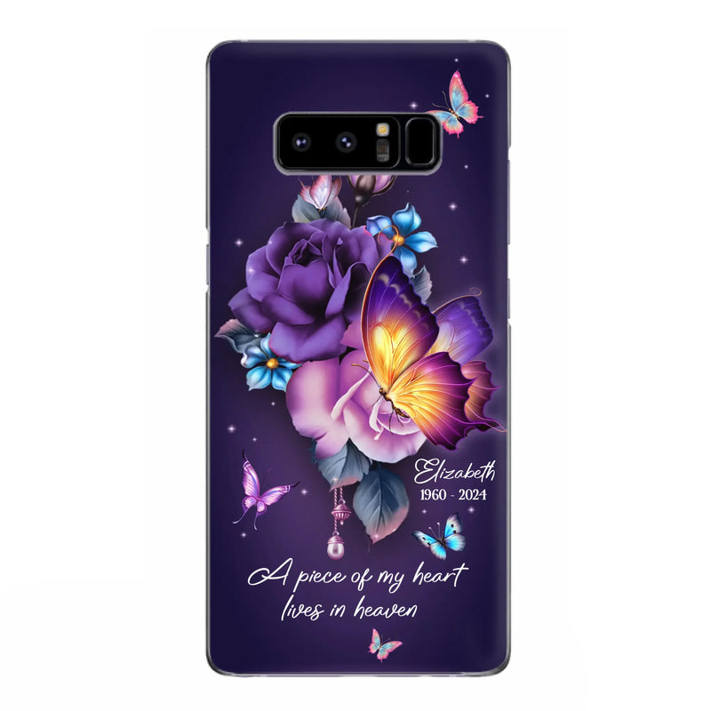 Custom Personalized Butterfly Memorial Phone Case - Memorial Gift Idea - Case for iPhone/Samsung