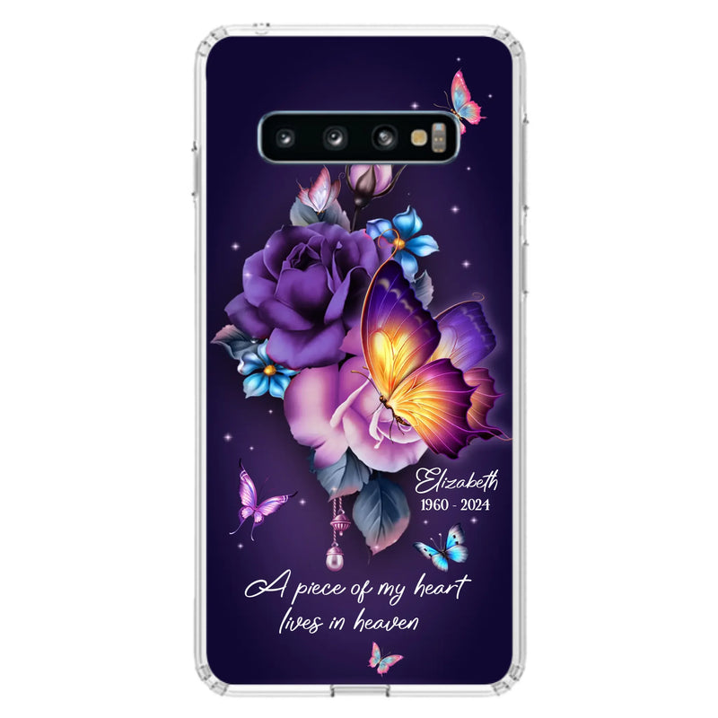 Custom Personalized Butterfly Memorial Phone Case - Memorial Gift Idea - Case for iPhone/Samsung