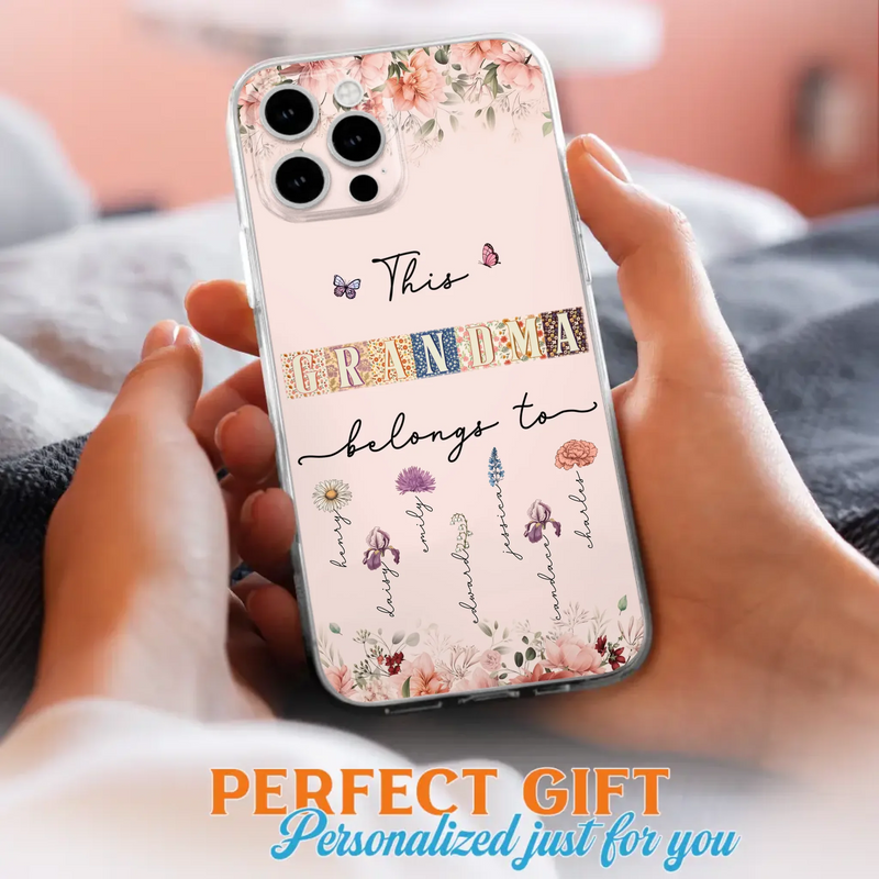 Custom Personalized Grandma/Mom Phone Case - Upto 7 Kids - Mother's Day Gift Idea for Grandma/Mom - Case for iPhone/Samsung