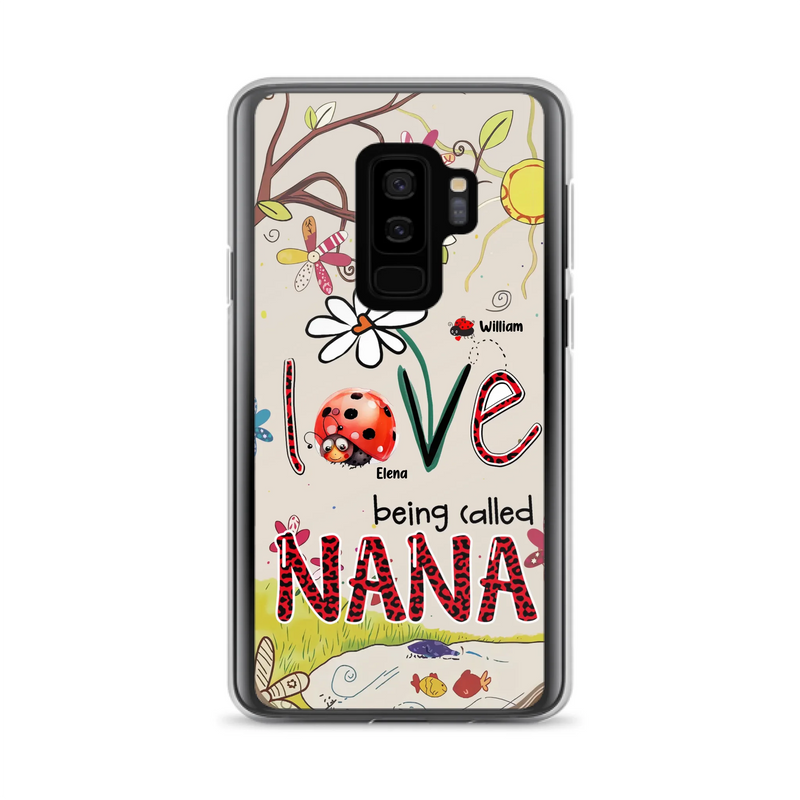 Custom Personalized Grandma/ Mom Phone Case - Gift Idea For Grandma - Upto 7 Kids - Love Being Called Gigi - Cases For iPhone/ Samsung