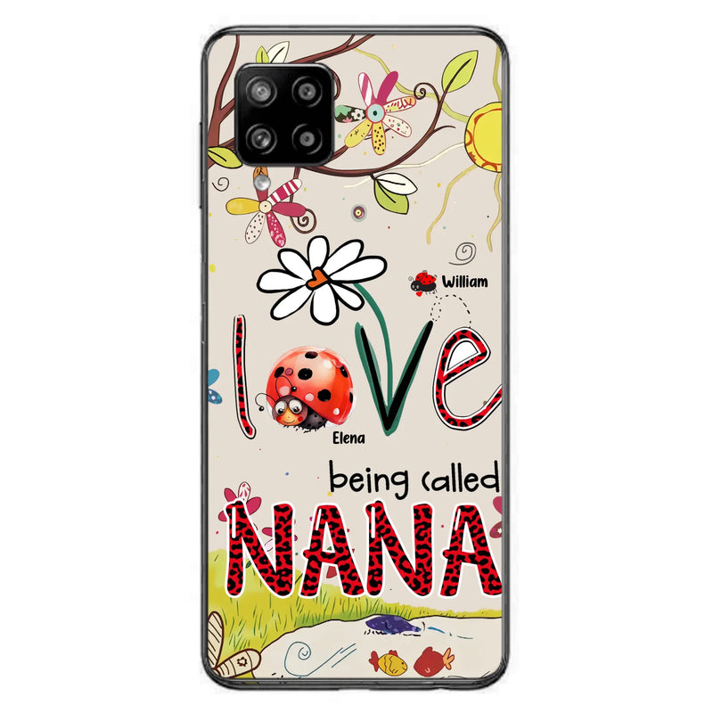 Custom Personalized Grandma/ Mom Phone Case - Gift Idea For Grandma - Upto 7 Kids - Love Being Called Gigi - Cases For iPhone/ Samsung