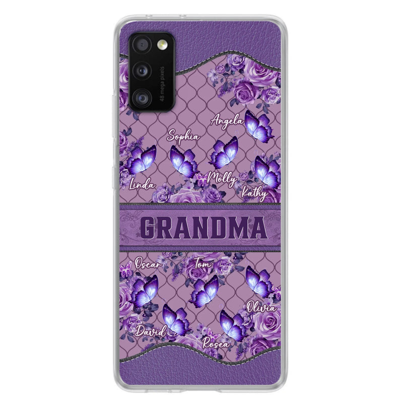 Personalized Grandma Butterfly Phone Case - Gift Idea For Mother's Day/Grandma - Cases For iPhone/Samsung