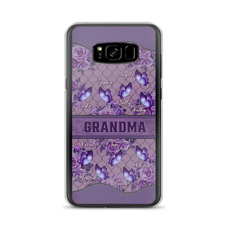 Personalized Grandma Butterfly Phone Case - Gift Idea For Mother's Day/Grandma - Cases For iPhone/Samsung