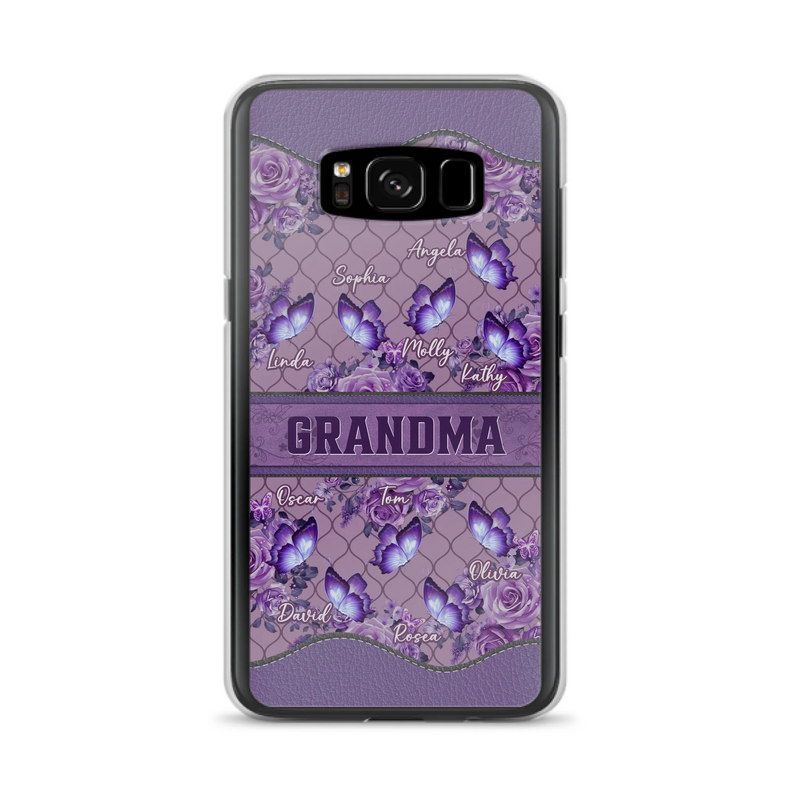 Personalized Grandma Butterfly Phone Case - Gift Idea For Mother's Day/Grandma - Cases For iPhone/Samsung