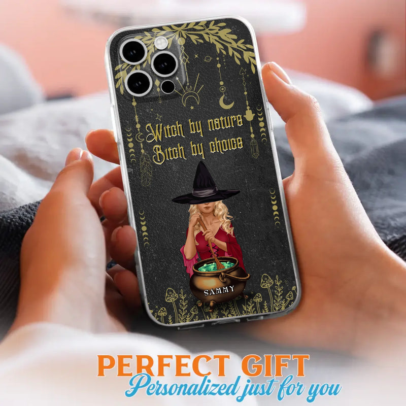 Custom Personalized Witch Phone Case - Gift Idea For Friends/Sisters/Wicca Decor/Pagan Decor - In My Kitchen Filled With Care I Welcome Water Earth Fire Air - Case for iPhone/Samsung