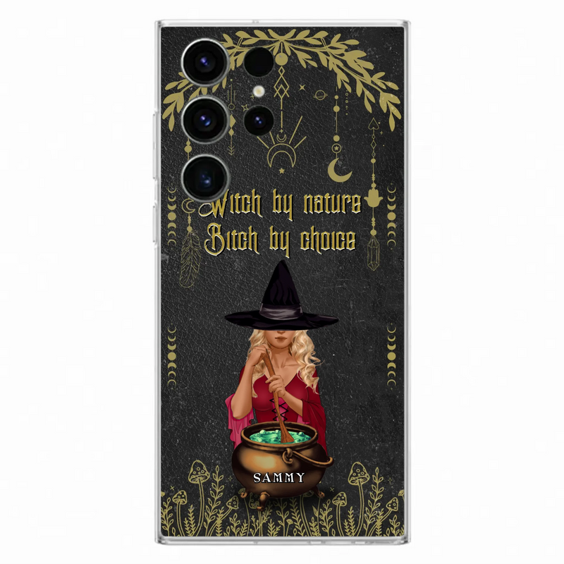 Custom Personalized Witch Phone Case - Gift Idea For Friends/Sisters/Wicca Decor/Pagan Decor - In My Kitchen Filled With Care I Welcome Water Earth Fire Air - Case for iPhone/Samsung