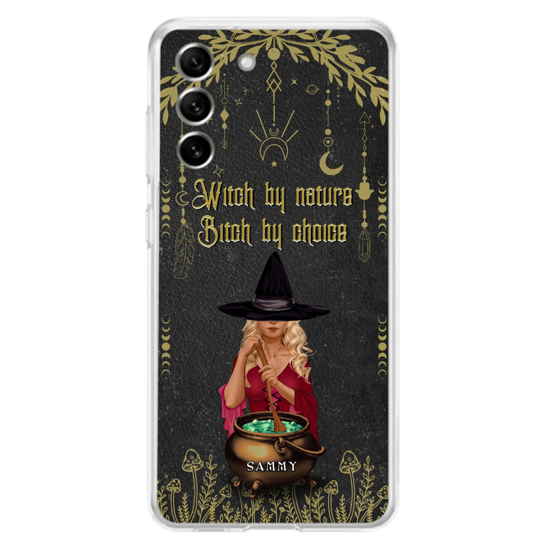 Custom Personalized Witch Phone Case - Gift Idea For Friends/Sisters/Wicca Decor/Pagan Decor - In My Kitchen Filled With Care I Welcome Water Earth Fire Air - Case for iPhone/Samsung