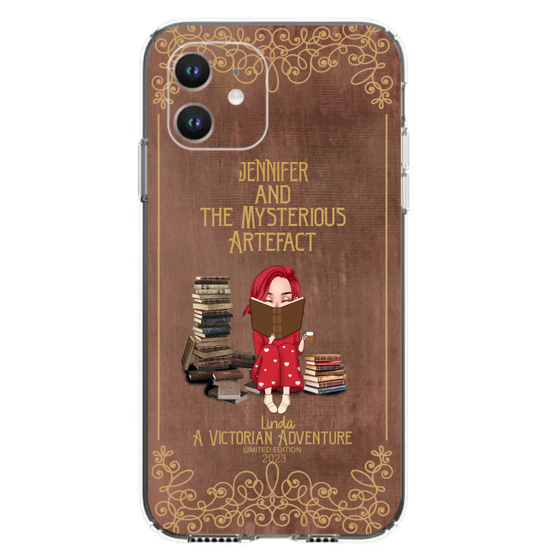 Custom Personalized Reading Girl Phone Case - Gift Idea For Reading Lovers - Mysterious Artefact - Cases For iPhone/Samsung