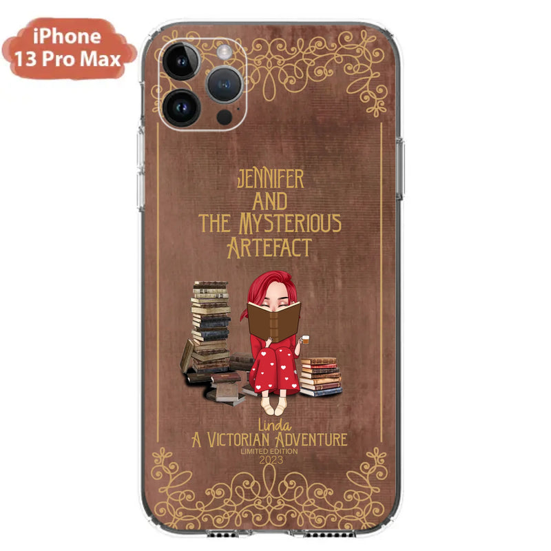 Custom Personalized Reading Girl Phone Case - Gift Idea For Reading Lovers - Mysterious Artefact - Cases For iPhone/Samsung