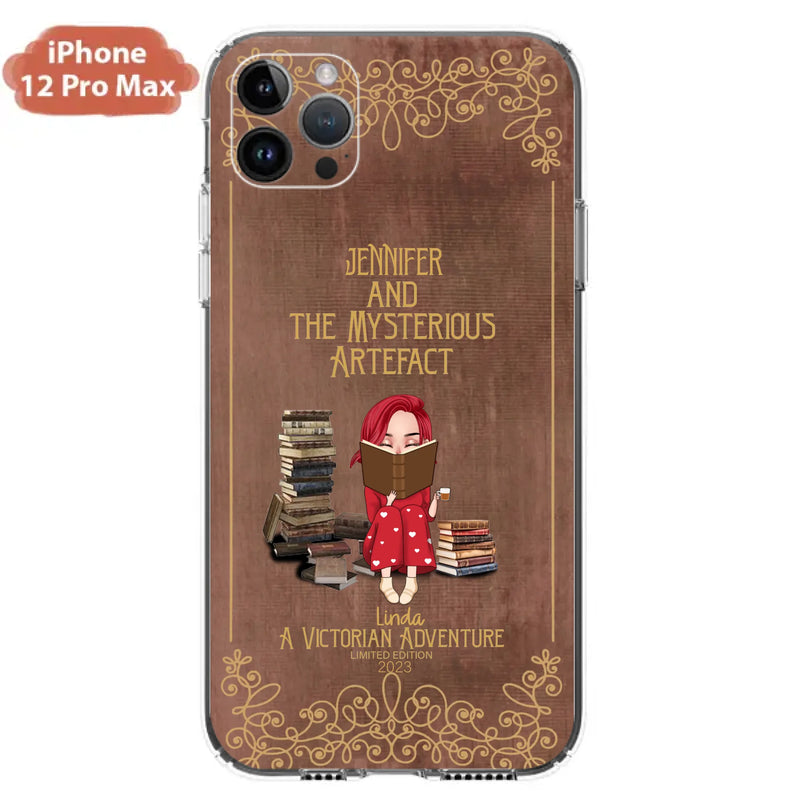 Custom Personalized Reading Girl Phone Case - Gift Idea For Reading Lovers - Mysterious Artefact - Cases For iPhone/Samsung