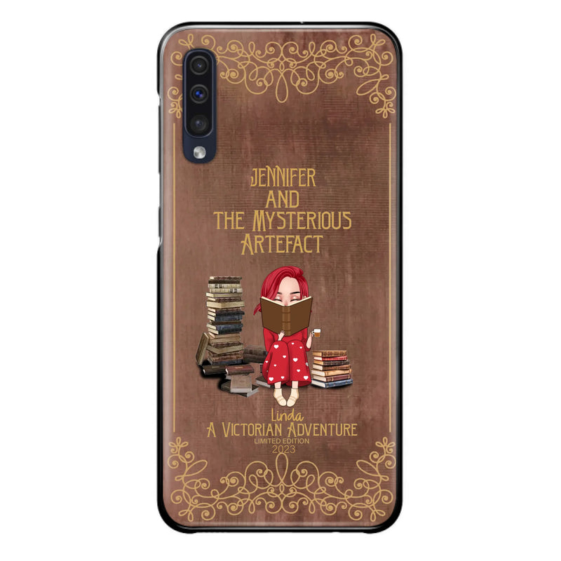 Custom Personalized Reading Girl Phone Case - Gift Idea For Reading Lovers - Mysterious Artefact - Cases For iPhone/Samsung