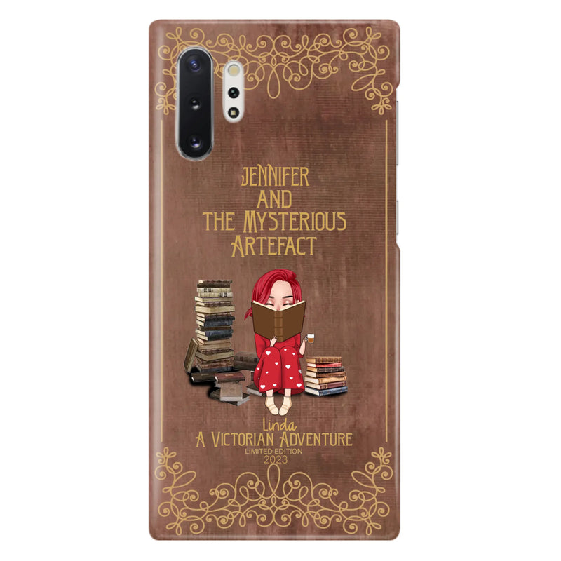 Custom Personalized Reading Girl Phone Case - Gift Idea For Reading Lovers - Mysterious Artefact - Cases For iPhone/Samsung