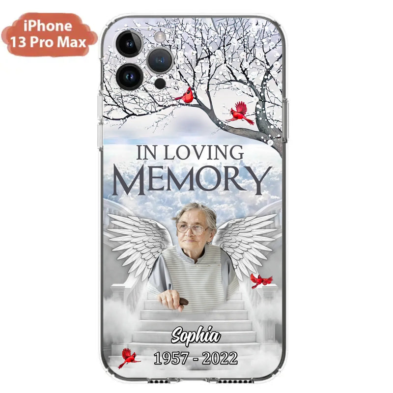 Custom Personalized Memorial Phone Case - Upload Photo - Memorial Gift Idea For Family - In Loving Memory - Case For iPhone & Samsung