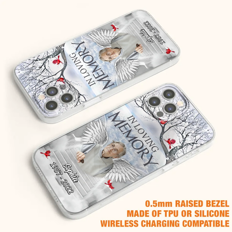 Custom Personalized Memorial Phone Case - Upload Photo - Memorial Gift Idea For Family - In Loving Memory - Case For iPhone & Samsung