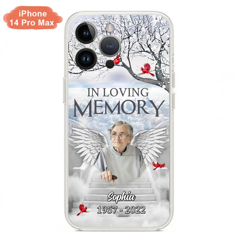 Custom Personalized Memorial Phone Case - Upload Photo - Memorial Gift Idea For Family - In Loving Memory - Case For iPhone & Samsung