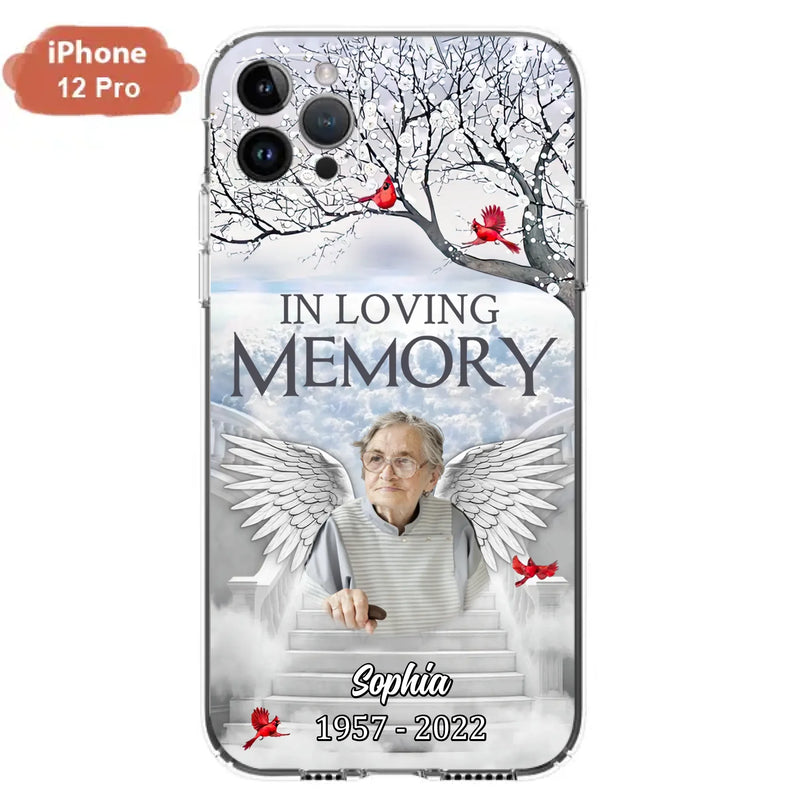 Custom Personalized Memorial Phone Case - Upload Photo - Memorial Gift Idea For Family - In Loving Memory - Case For iPhone & Samsung