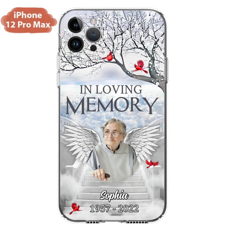 Custom Personalized Memorial Phone Case - Upload Photo - Memorial Gift Idea For Family - In Loving Memory - Case For iPhone & Samsung