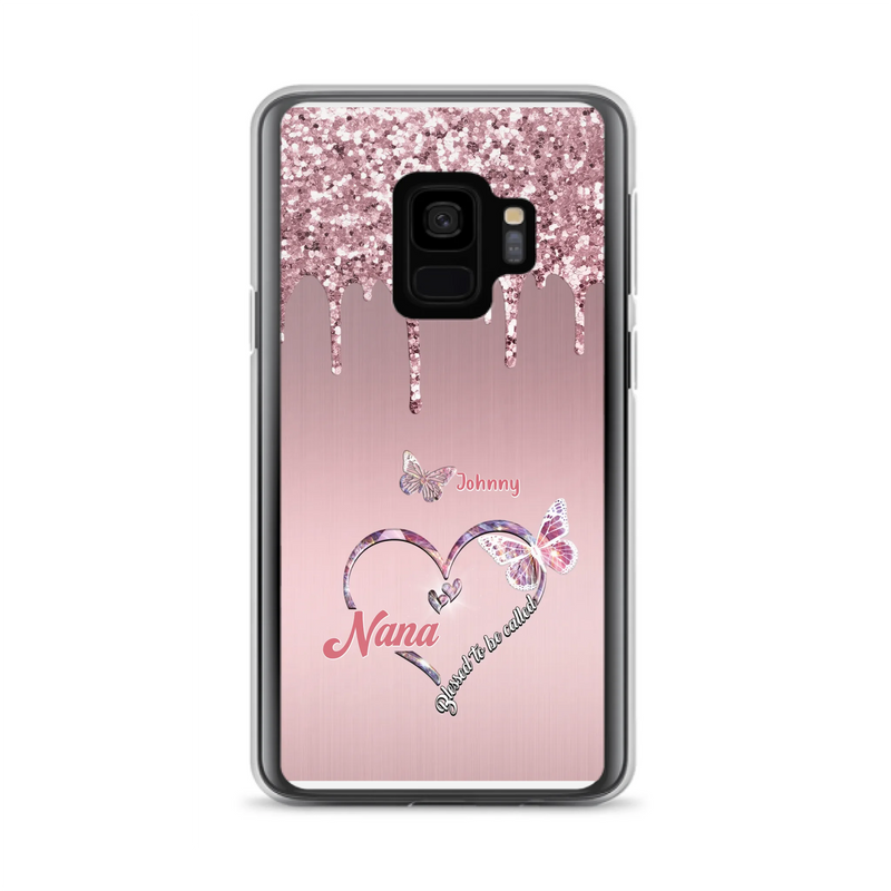 Custom Personalized Grandma Phone Case - Upto 10 Kids - Gift Idea For Mom/ Grandma/ Mother's Day - Case for iPhone/Samsung - Blessed To Be Called Nana