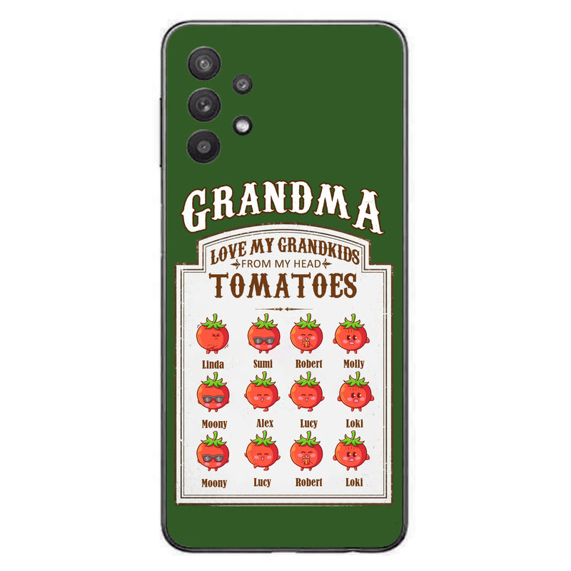 Custom Personalized Grandma Tomatoes Phone Case - Gift Idea For Mother's Day/Grandma- Upto 12 Tomatoes - Case For iPhone/ Samsung