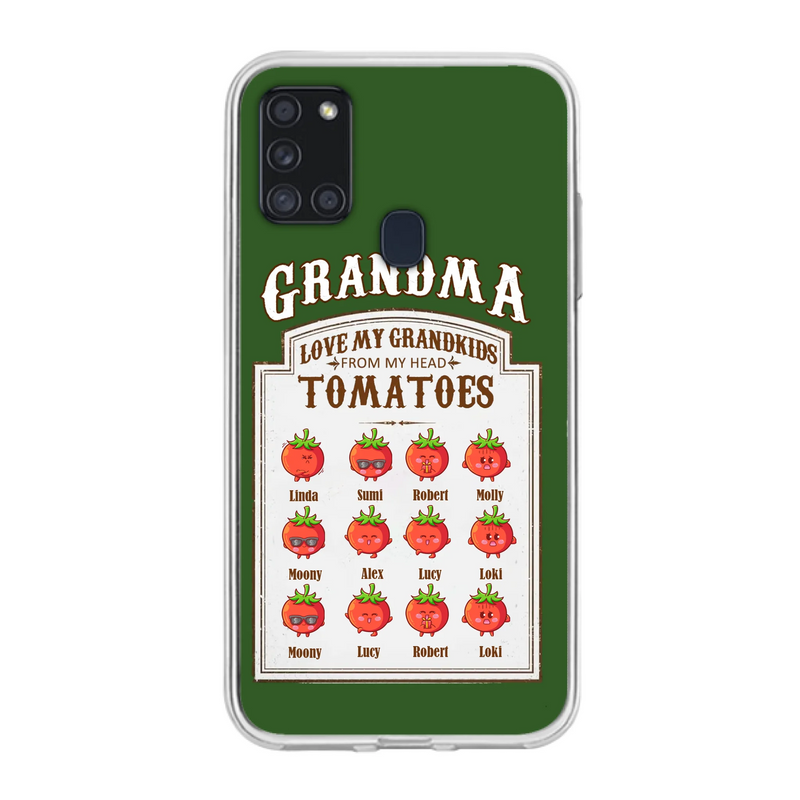 Custom Personalized Grandma Tomatoes Phone Case - Gift Idea For Mother's Day/Grandma- Upto 12 Tomatoes - Case For iPhone/ Samsung