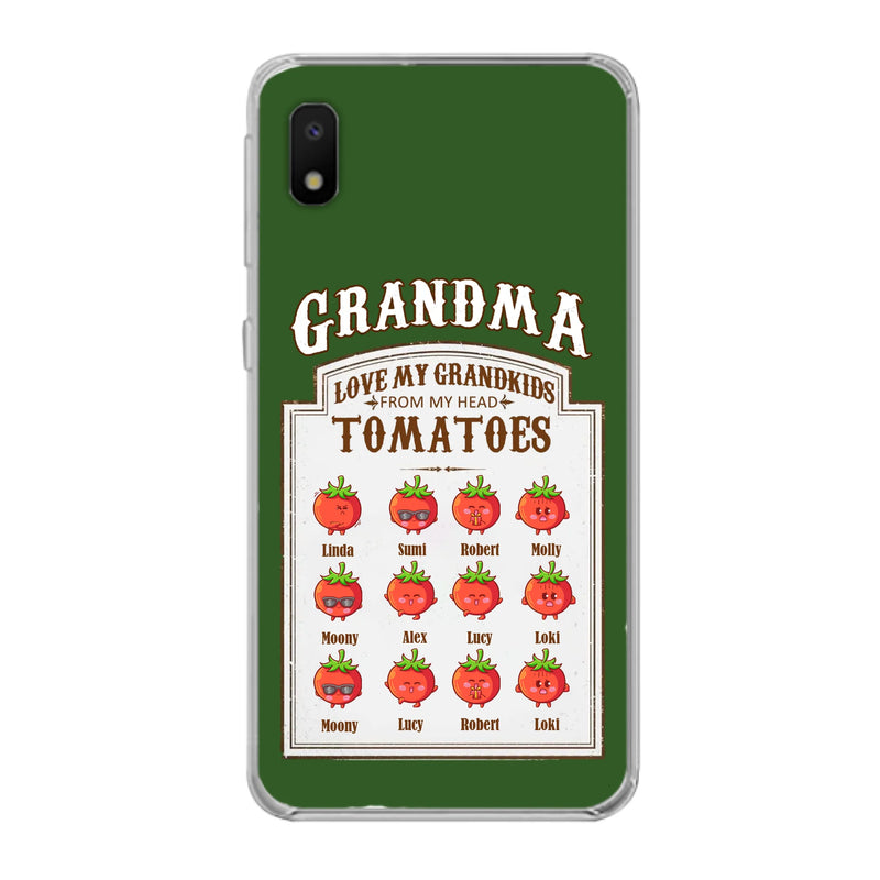 Custom Personalized Grandma Tomatoes Phone Case - Gift Idea For Mother's Day/Grandma- Upto 12 Tomatoes - Case For iPhone/ Samsung