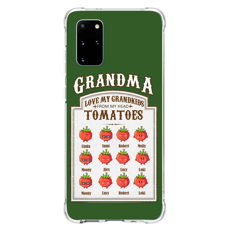 Custom Personalized Grandma Tomatoes Phone Case - Gift Idea For Mother's Day/Grandma- Upto 12 Tomatoes - Case For iPhone/ Samsung
