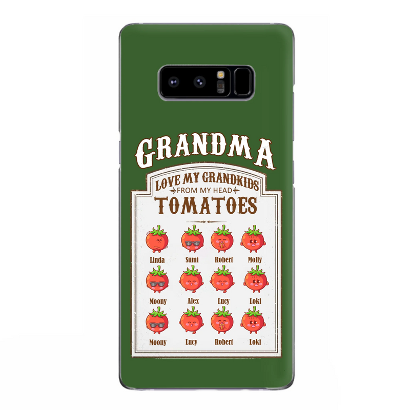 Custom Personalized Grandma Tomatoes Phone Case - Gift Idea For Mother's Day/Grandma- Upto 12 Tomatoes - Case For iPhone/ Samsung