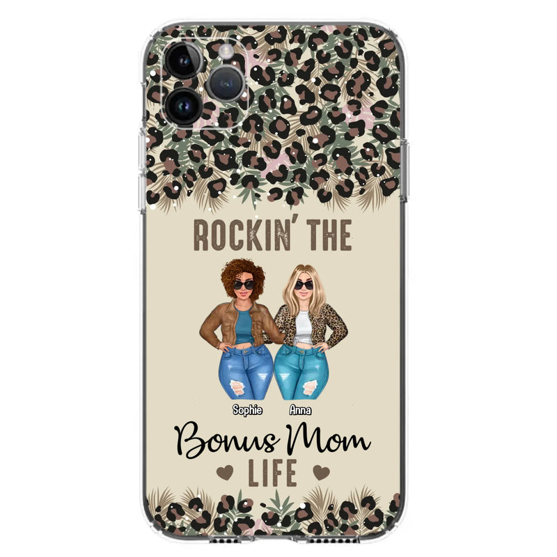 Custom Personalized Bonus Mom Phone Case - Gift Idea For Mother's Day - Rockin' The Bonus Mom Life - Case For iPhone & Samsung
