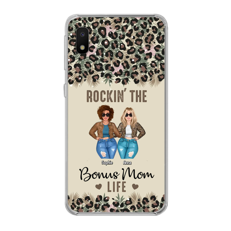 Custom Personalized Bonus Mom Phone Case - Gift Idea For Mother's Day - Rockin' The Bonus Mom Life - Case For iPhone & Samsung