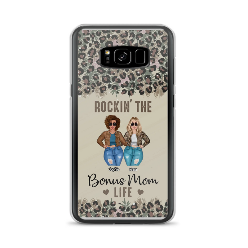 Custom Personalized Bonus Mom Phone Case - Gift Idea For Mother's Day - Rockin' The Bonus Mom Life - Case For iPhone & Samsung