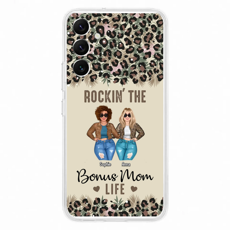Custom Personalized Bonus Mom Phone Case - Gift Idea For Mother's Day - Rockin' The Bonus Mom Life - Case For iPhone & Samsung