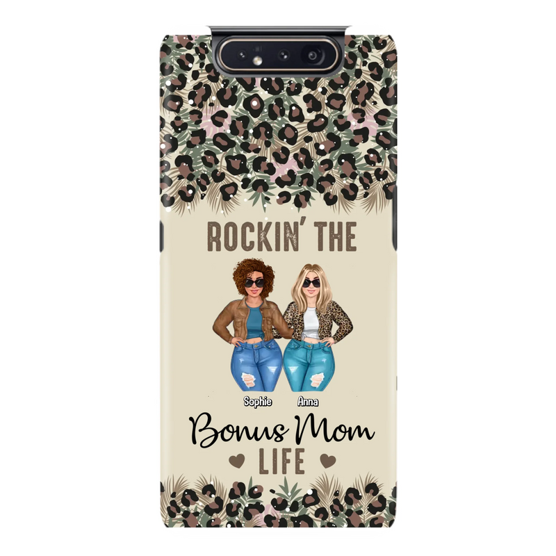 Custom Personalized Bonus Mom Phone Case - Gift Idea For Mother's Day - Rockin' The Bonus Mom Life - Case For iPhone & Samsung