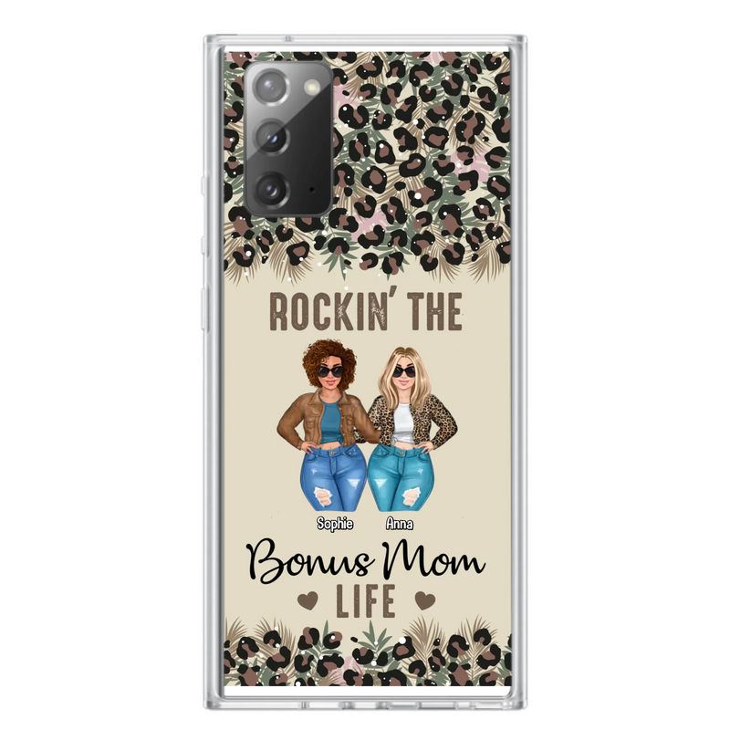 Custom Personalized Bonus Mom Phone Case - Gift Idea For Mother's Day - Rockin' The Bonus Mom Life - Case For iPhone & Samsung