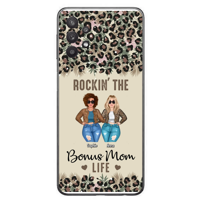 Custom Personalized Bonus Mom Phone Case - Gift Idea For Mother's Day - Rockin' The Bonus Mom Life - Case For iPhone & Samsung
