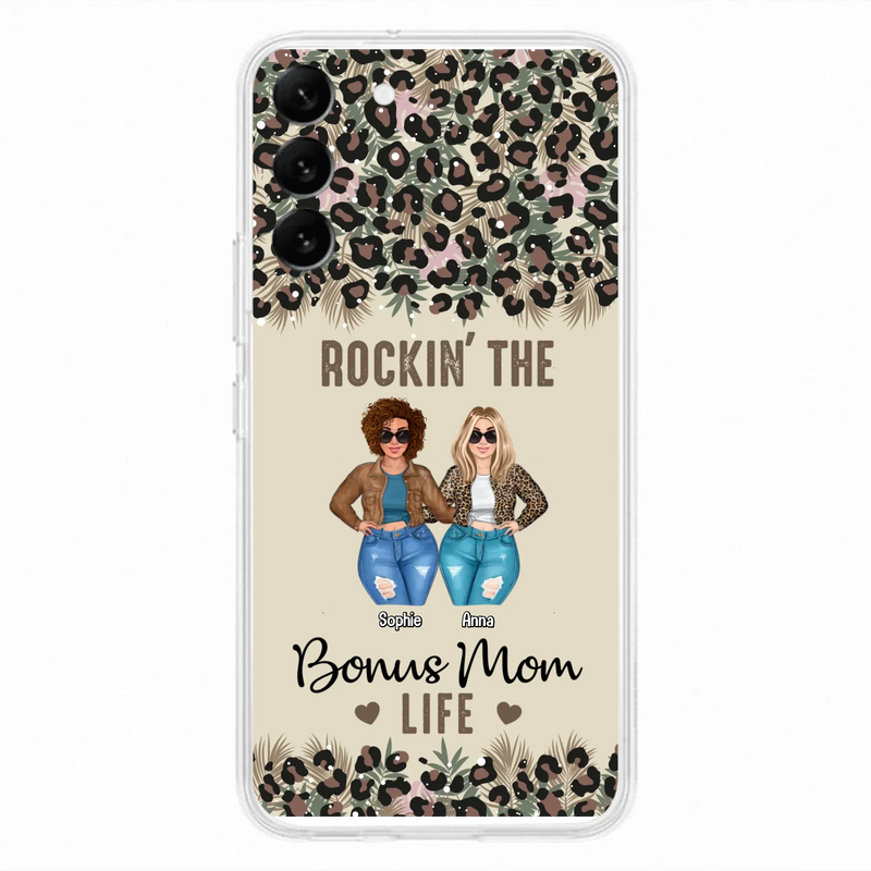 Custom Personalized Bonus Mom Phone Case - Gift Idea For Mother's Day - Rockin' The Bonus Mom Life - Case For iPhone & Samsung