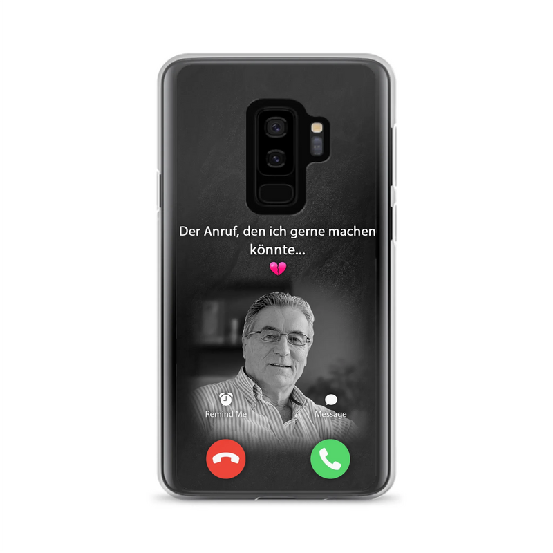 Personalisierte Handyhülle - Foto hochladen - Gedenkgeschenk für Mama/ Papa - Der Anruf, den ich gerne machen könnte - Handyhülle für iPhone/Samsung