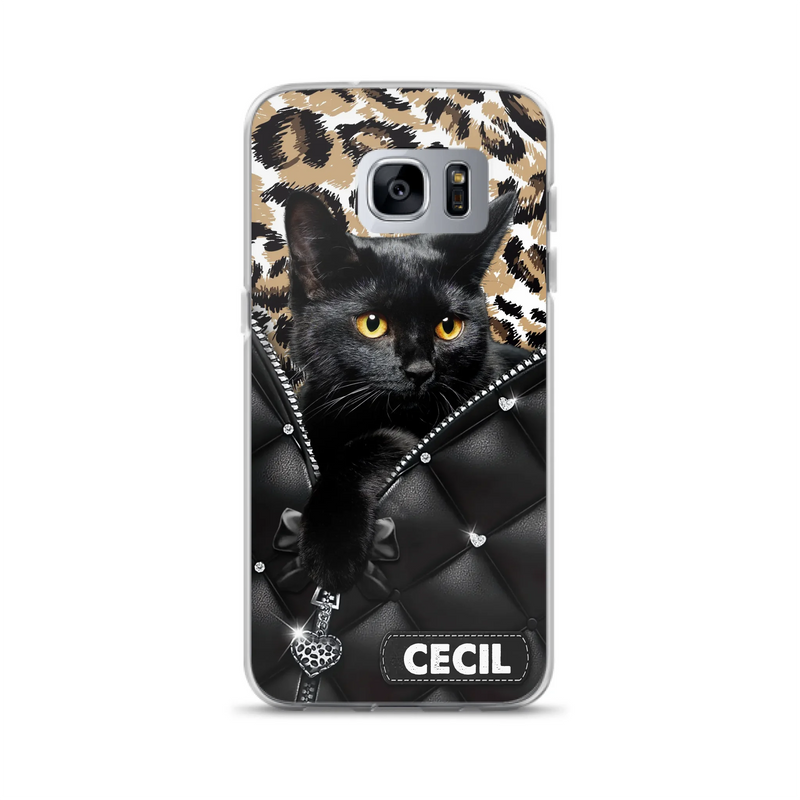 Custom Personalized Cat Phone Case For iPhone/Samsung - Upload Photo - Gift Idea For Cat Lovers