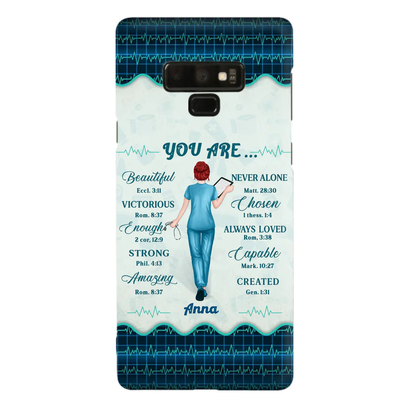 Custom Personalized Nurse Phone Case - Gift Idea For Nurse/ Birthday/ Friend - You Are Beautiful - Cases For iPhone/Samsung