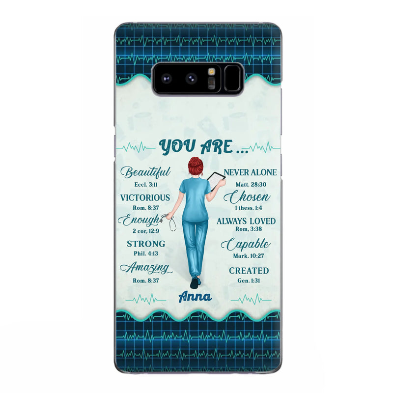 Custom Personalized Nurse Phone Case - Gift Idea For Nurse/ Birthday/ Friend - You Are Beautiful - Cases For iPhone/Samsung