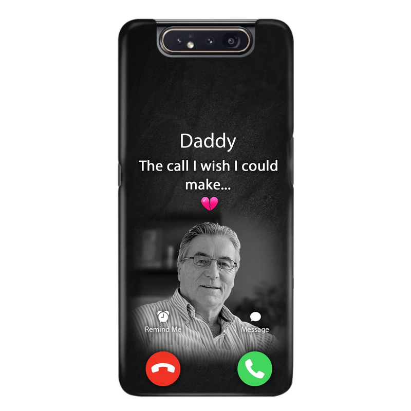 Custom Personalized Memorial Mom Phone Case - Upload Photo - Memorial Gift Idea For Mom/ Dad - The Call I Wish I Could Make - Case For iPhone And Samsung